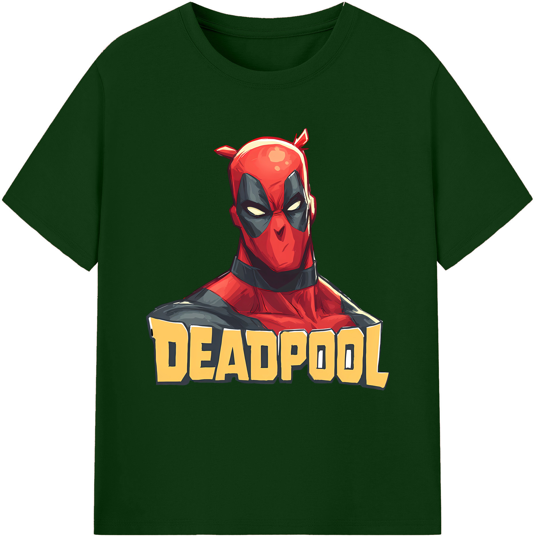 （画像用） Deadpool デッドプール 綿100％半袖Tシャツ（フロントプリント）